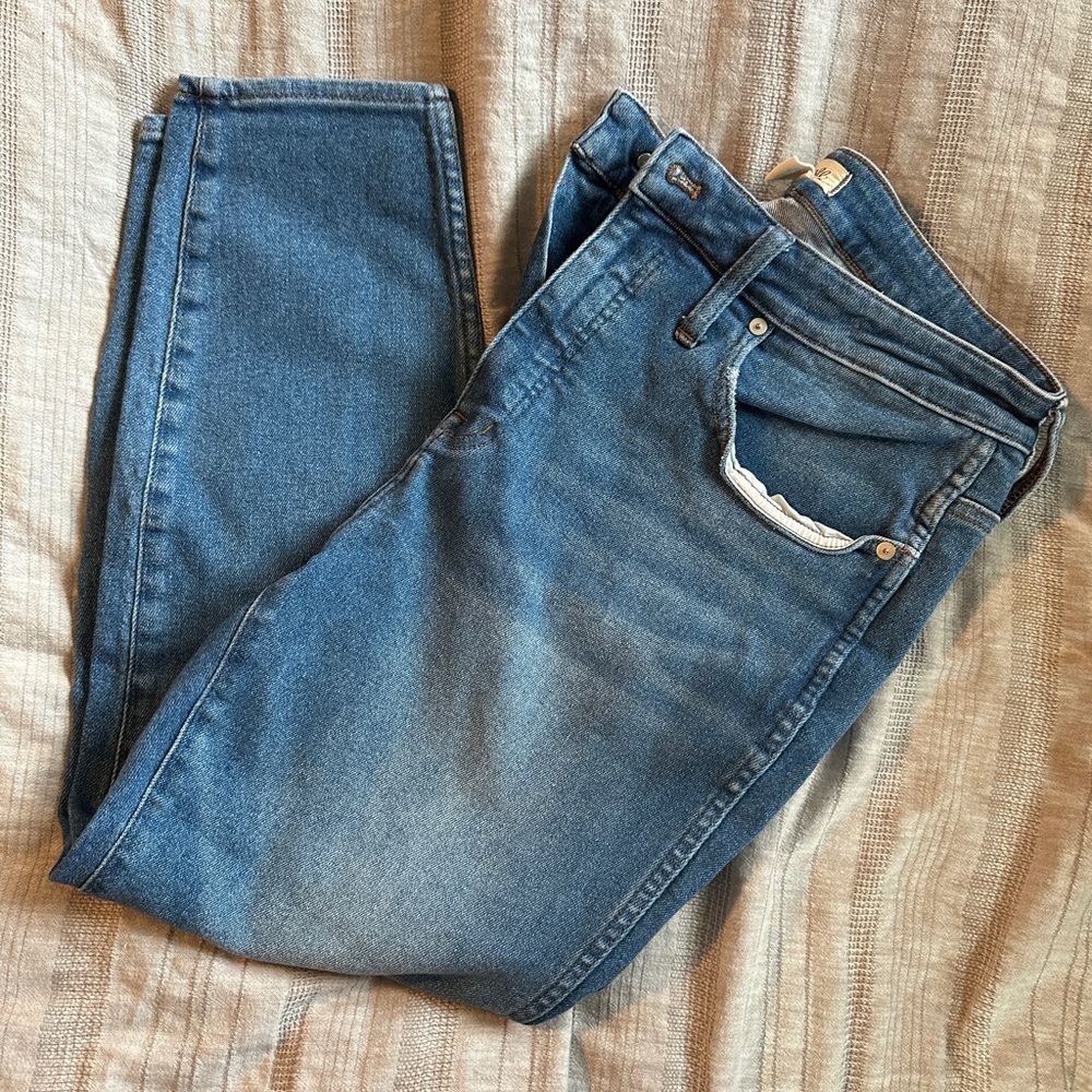 Madewell size 18W 10” high-rise skinny crop